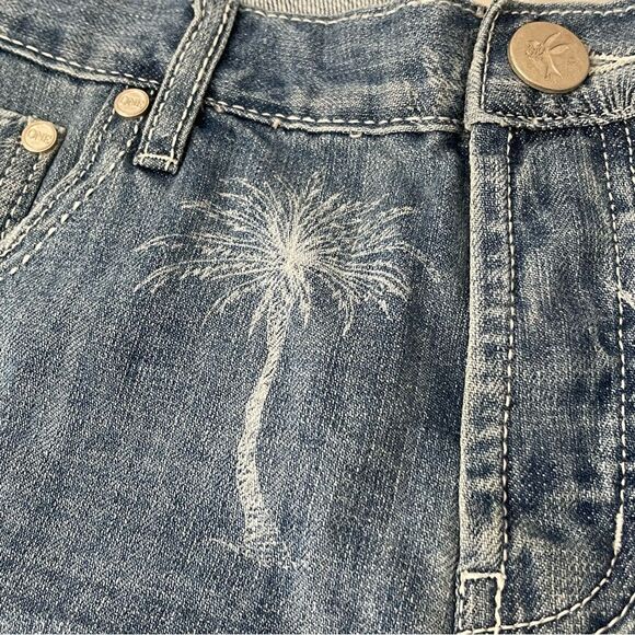 NWT One teaspoon Bandits Low Waist Denim Shorts - Malibu Blue size 29 - Picture 6 of 15
